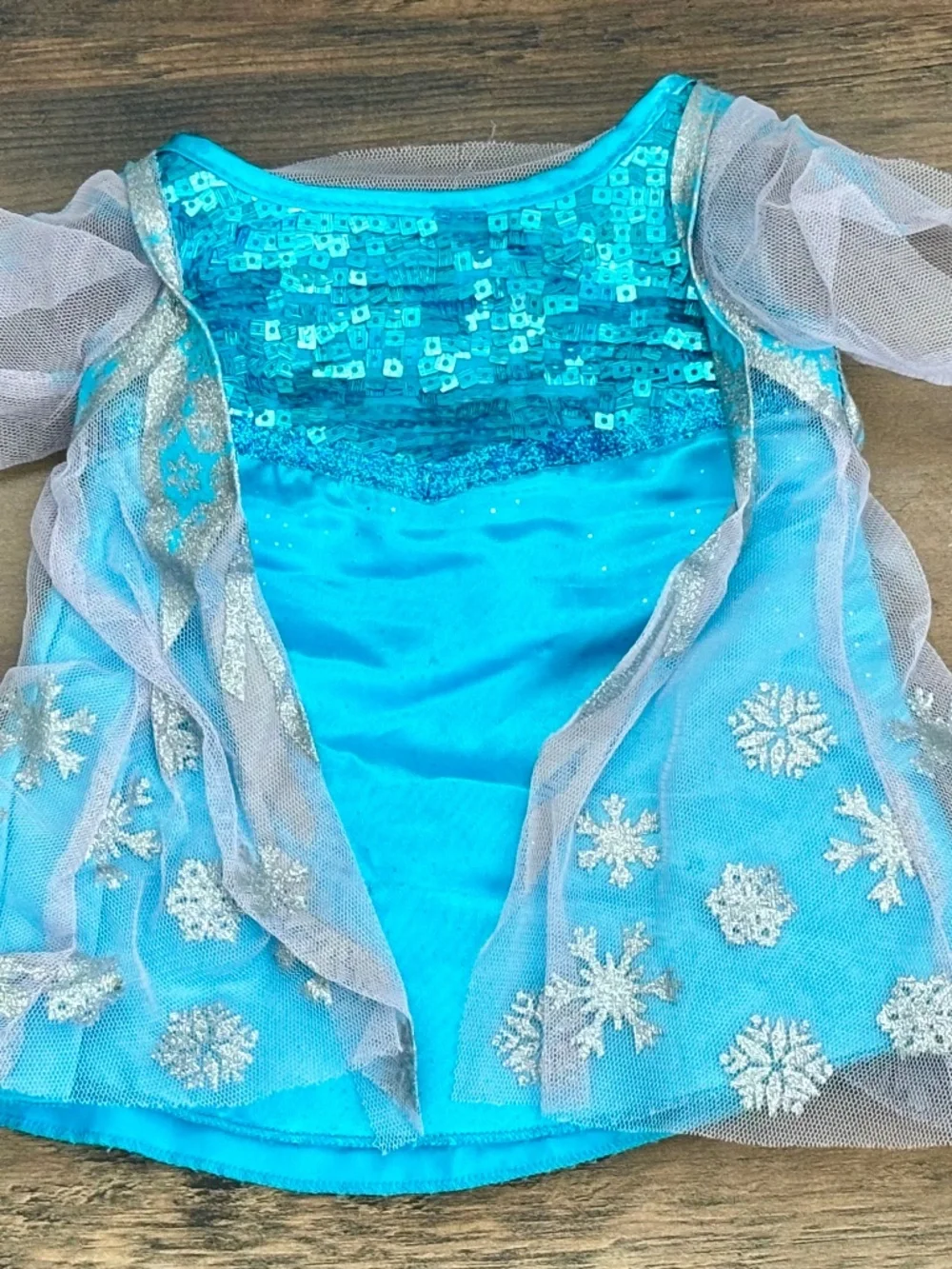 Build A Bear Disney Frozen Elsa Teddy Dress Blue Sparking Sequin Outfit 2018